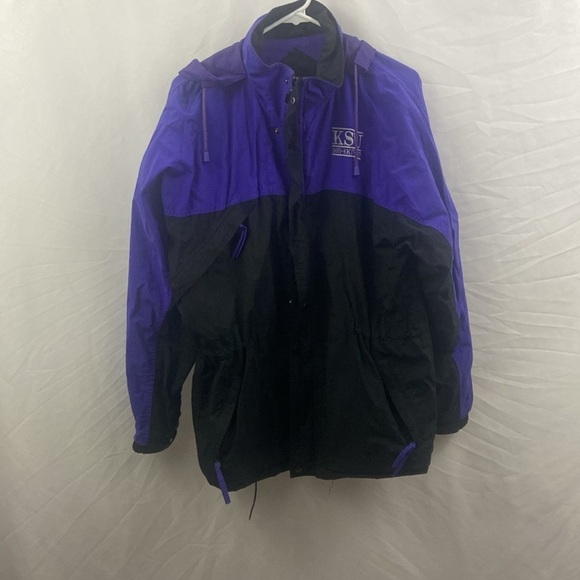 Vintage Kansas State University KSU Fraternity Big 12 Windbreaker Jacket Sz M - Picture 11 of 11